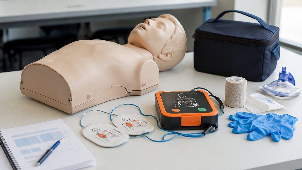 CPR and First Aid training practice