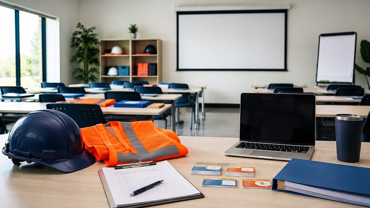 A prepared safety training room